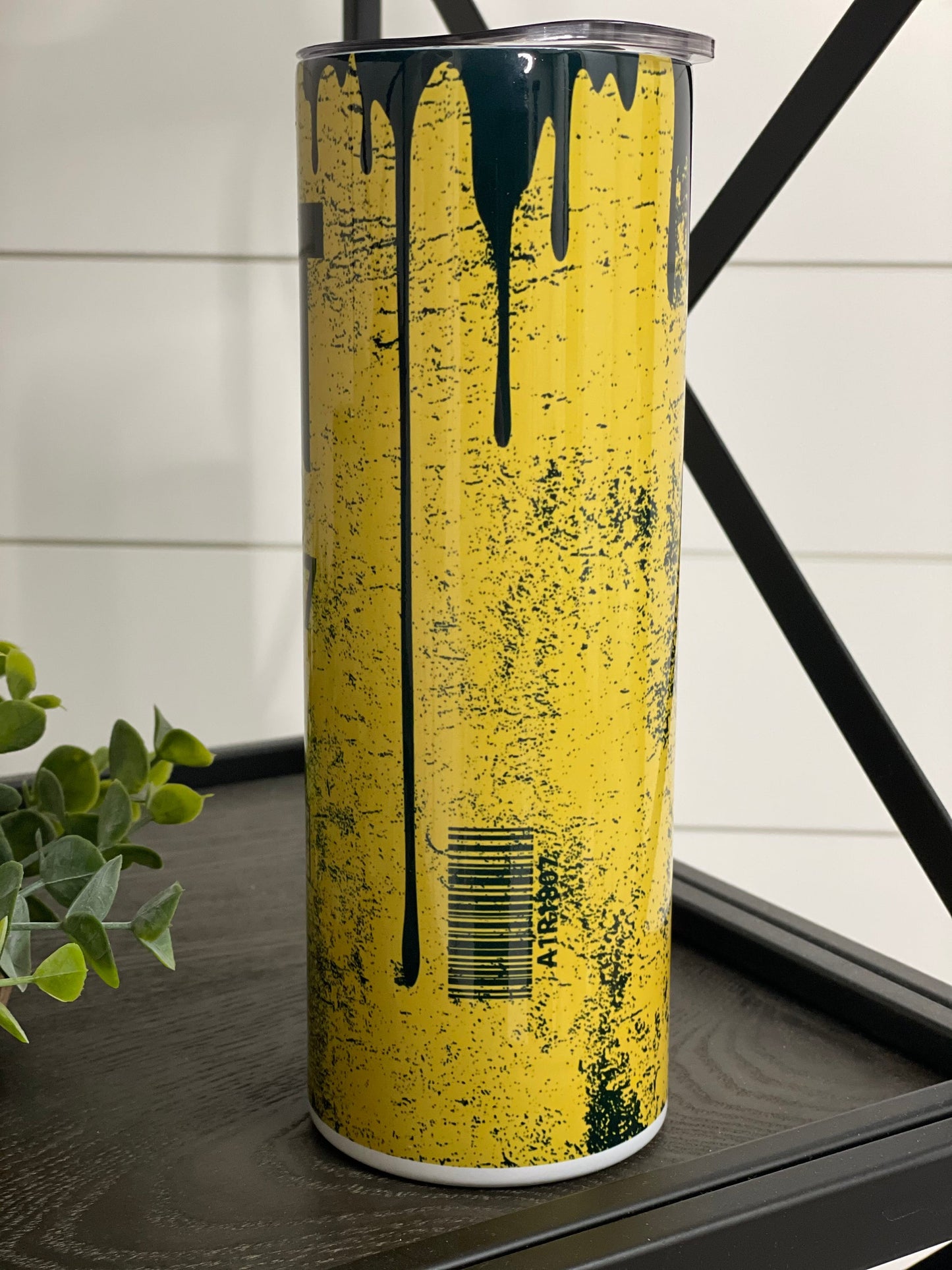 CAT Filter 20oz Skinny Tumbler - Full Wrap Design, Dishwasher Safe, Insulated with Straw