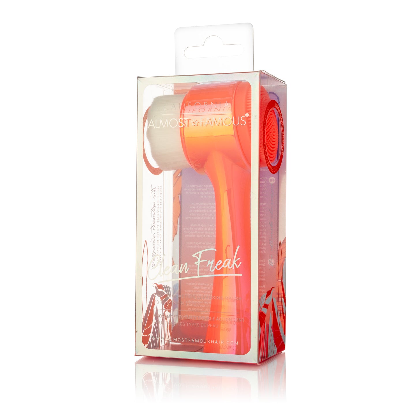 Almost Famous "Clean Freak" 2in1 Exfoliator Brush - Deep Cleanse & Exfoliate | 550,000 Microfiber Bristles for Clear, Radiant Skin