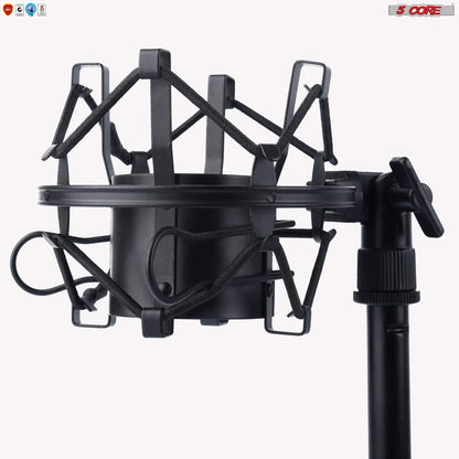 5 Core Professional Podcast Equipment Bundle - Condenser Microphone, Adjustable Boom Arm, Sound Card, Shock Mount, Pop Filter, Windscreen & XLR Cord