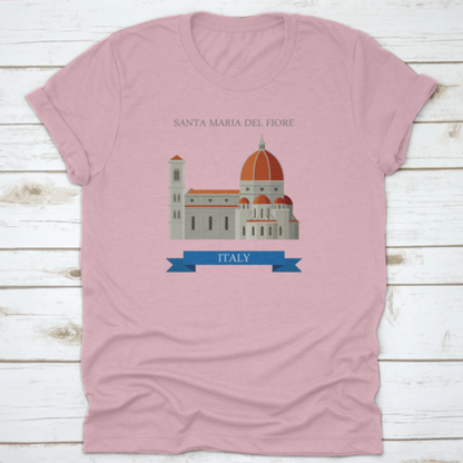 Santa Maria Del Fiore In Florence Italy Flat Cartoon Style Historic