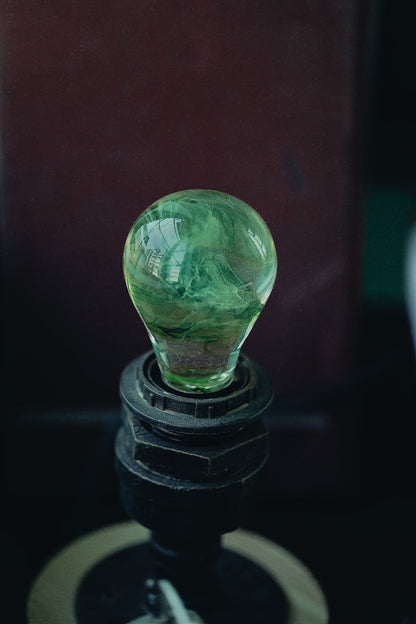 EP Light - Galaxy LED Bulb, Eco-Friendly Resin & Beech Wood, Energy Efficient, 1.5W, Dimmable, Multiple Base Options