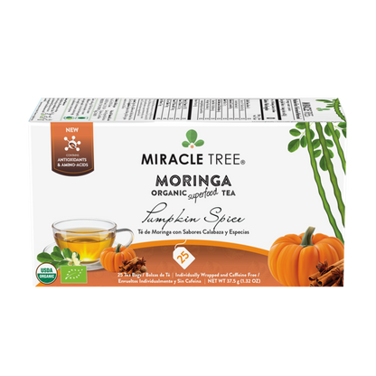 Miracle Tree's Organic Moringa Tea, Pumpkin Spice