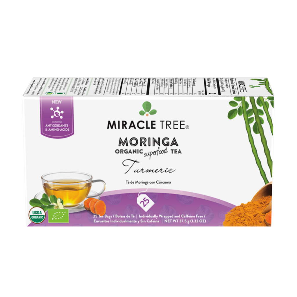 Miracle Tree's Organic Moringa Tea, Turmeric