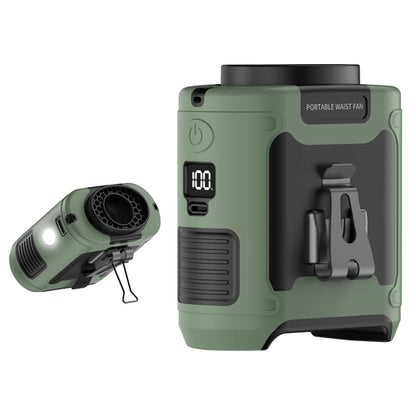 20000mAh Outdoor Portable Waist Fan Hanging Neck Fan Strong Wind with