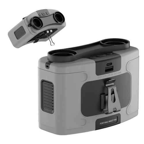 20000mAh Outdoor Portable Waist Fan Hanging Neck Fan Strong Wind with