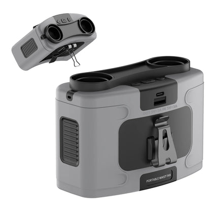 20000mAh Outdoor Portable Waist Fan Hanging Neck Fan Strong Wind with