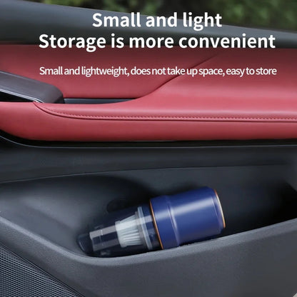 120W Powerful Wireless Car Vacuum Cleaner - Wet & Dry, 8000Pa Suction, 2 x 1800mAh Battery, 42000rpm