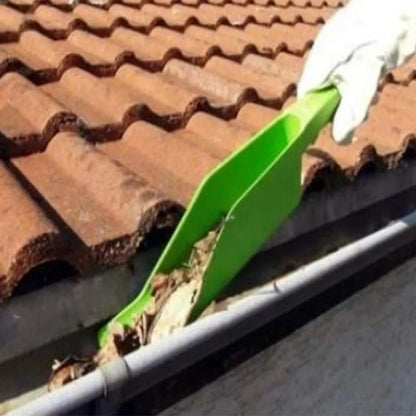 Getter Gutter Scoop Flexes High Handle Cleaning Roof Tool Dirt Debris