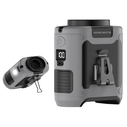 20000mAh Outdoor Portable Waist Fan Hanging Neck Fan Strong Wind with