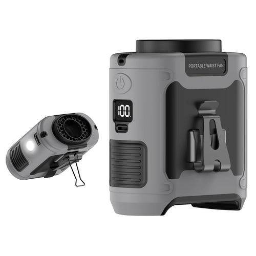 20000mAh Outdoor Portable Waist Fan Hanging Neck Fan Strong Wind with