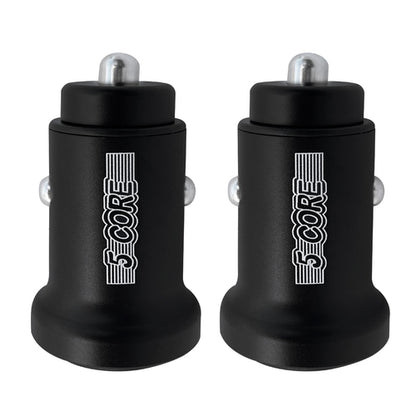 5 Core USB Car Charger Cigarette Lighter Adapter Dual USB Port Adapter