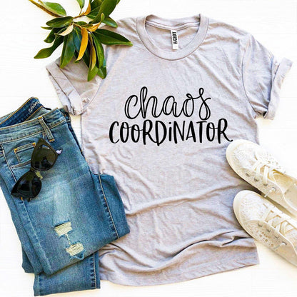 Chaos Coordinator T-shirt - Premium Ring Spun Cotton, Soft Textile Flex Print, Bella Canvas