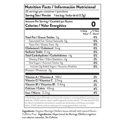 Miracle Tree's Organic Moringa Tea, Pumpkin Spice