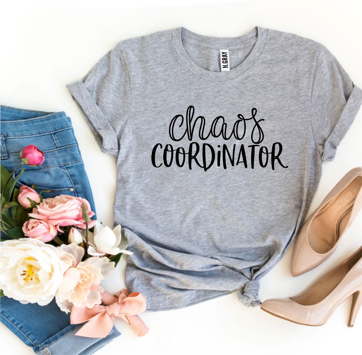 Chaos Coordinator T-shirt - Premium Ring Spun Cotton, Soft Textile Flex Print, Bella Canvas