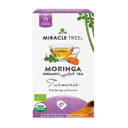 Miracle Tree's Organic Moringa Tea, Turmeric