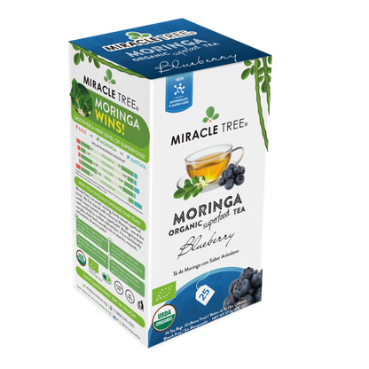 Miracle Tree's Organic Moringa Tea, Blueberry