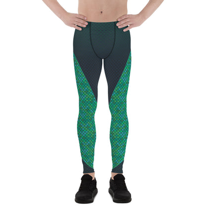 Green Mermaid Leggings for Men