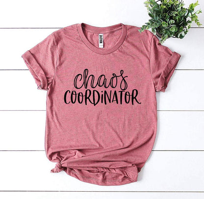 Chaos Coordinator T-shirt - Premium Ring Spun Cotton, Soft Textile Flex Print, Bella Canvas