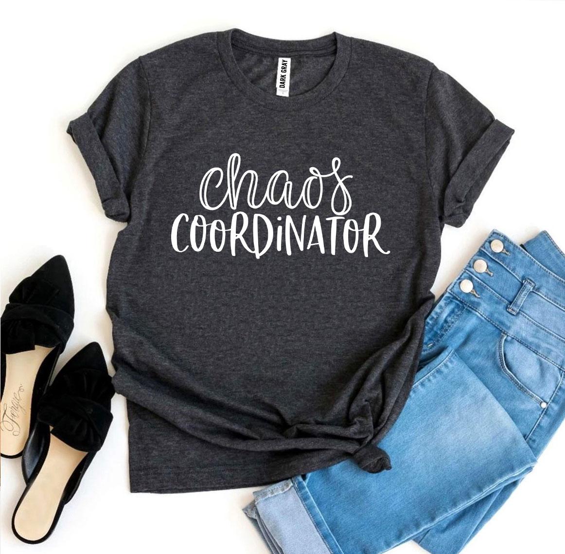 Chaos Coordinator T-shirt - Premium Ring Spun Cotton, Soft Textile Flex Print, Bella Canvas