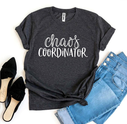Chaos Coordinator T-shirt - Premium Ring Spun Cotton, Soft Textile Flex Print, Bella Canvas