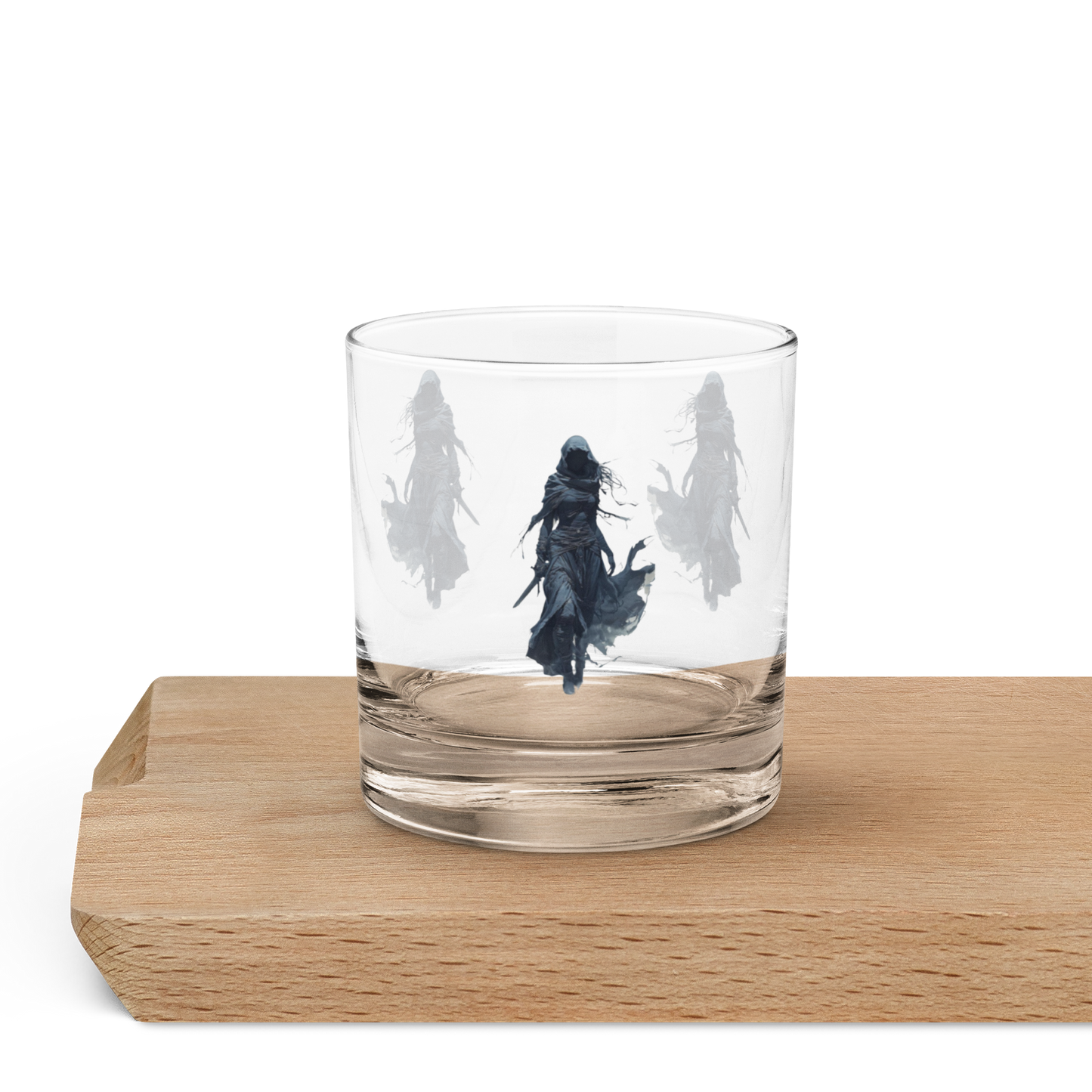 Enigmatic Figure Rocks Glass