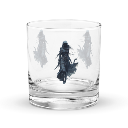 Enigmatic Figure Rocks Glass