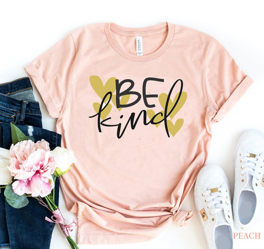 Be Kind T-Shirt - Premium Ring Spun Cotton, Soft Feel, Comfortable Retail Fit, Bella Canvas