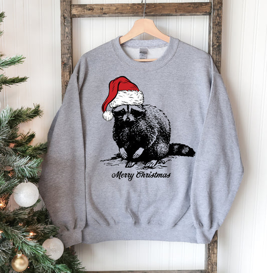 Racoon Christmas Sweatshirt