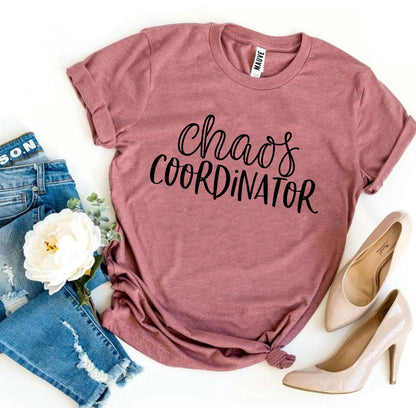 Chaos Coordinator T-shirt - Premium Ring Spun Cotton, Soft Textile Flex Print, Bella Canvas