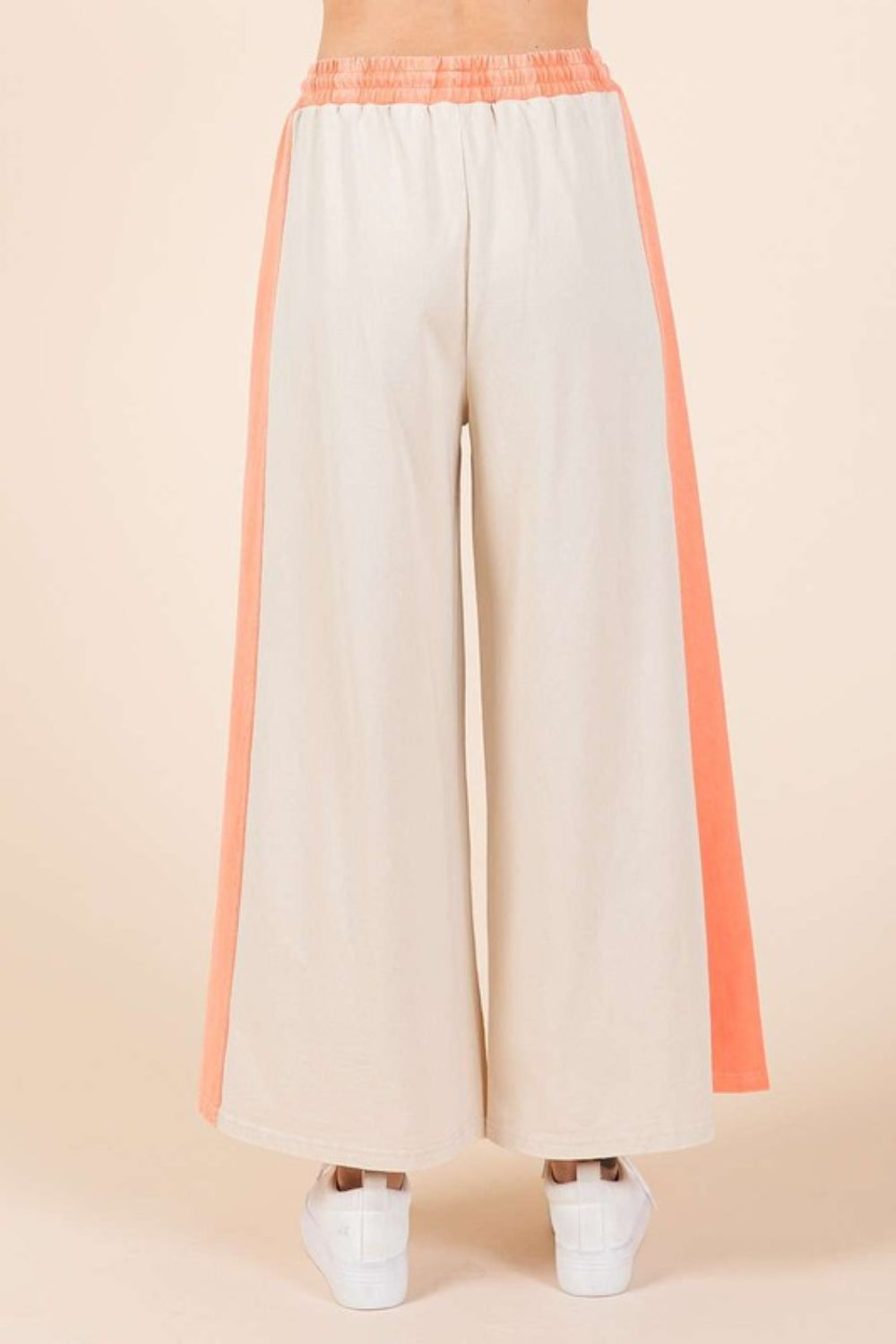 Mittoshop Color Block Wide Leg  Pants