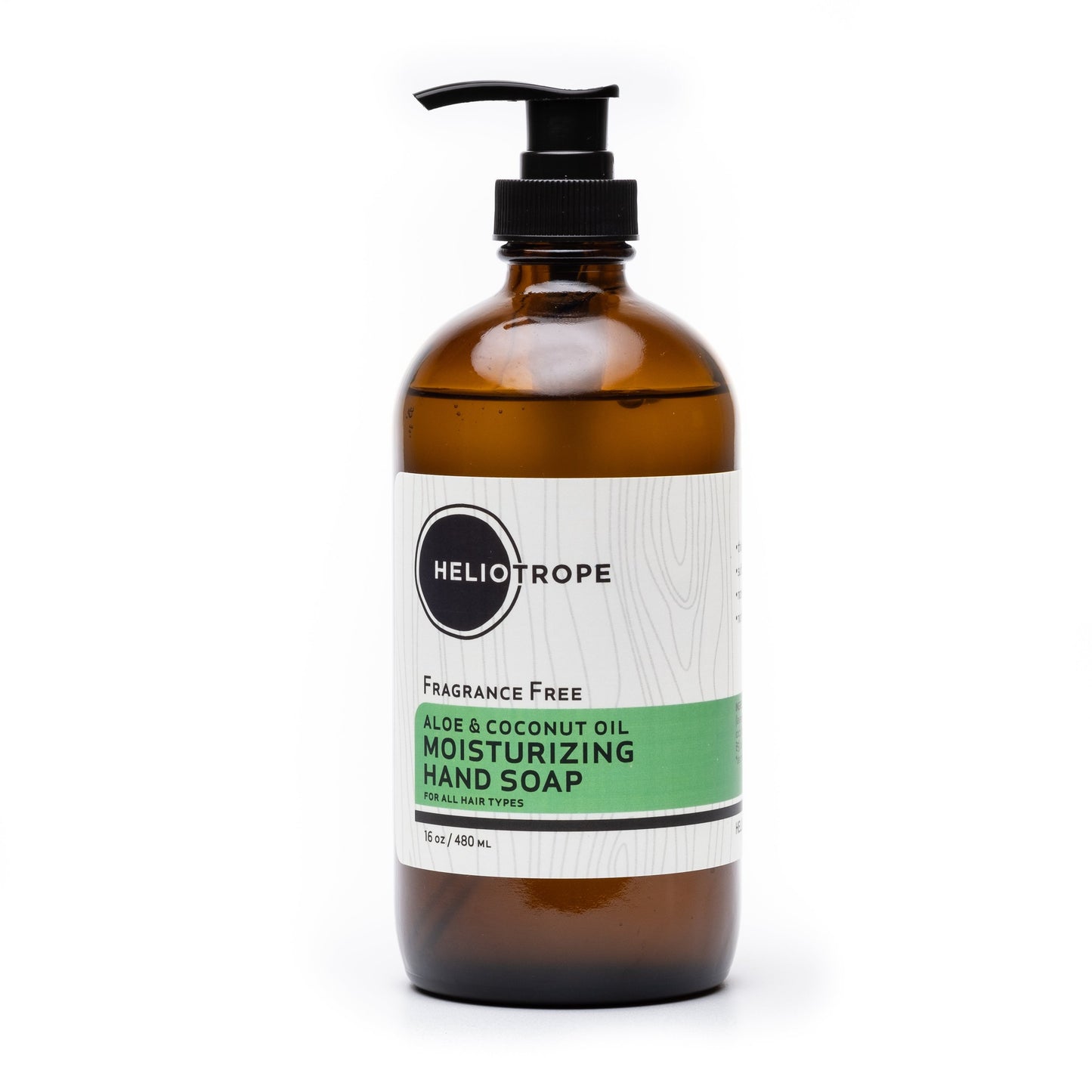 Aloe & Coconut Oil Moisturizing Liquid Hand Soap - 16oz | Sulfate-Free, Non-Drying, 70% Organic Ingredients, Scented with Pure Essential Oils