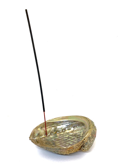 Abalone Shell Incense Holder - All-Natural, Handcrafted, 4-5 Inches Long | Perfect for Mind, Body, and Soul Cleansing