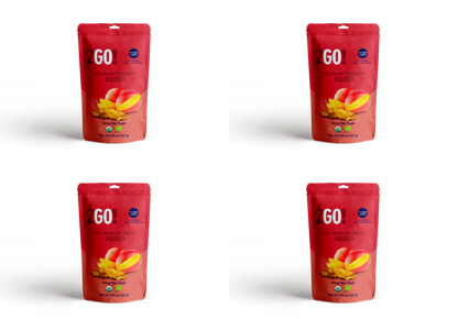 2GO! ® Organic Dried Mango pack of 4