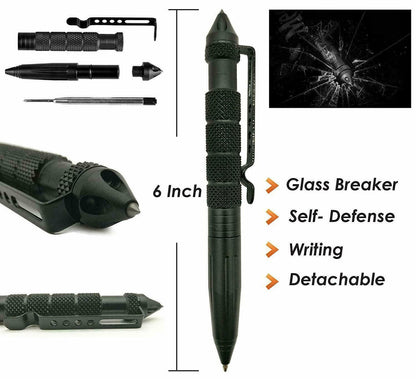 14-in-1 Outdoor Survival Gear Kit | Military Tactical EDC Case | Camping Hiking First Aid